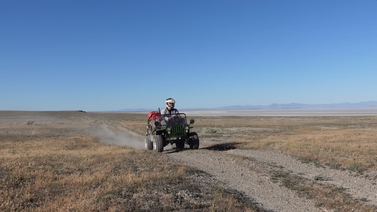 Mini Jeep on a 1000 mile off road journey to Moab