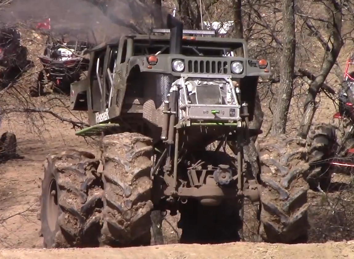The Punisher H1 mega truck mud bogging